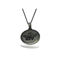 Stainless Steel Necklace Round Pendant